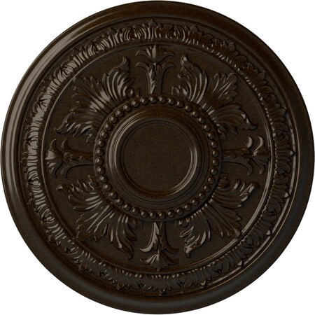 Ekena Millwork Tellson Ceiling Medallion (Fits Canopies up to 6 3/4"), Hand-Painted Bronze, 30 5/8"OD x 2 1/2"P CM30TEBZS